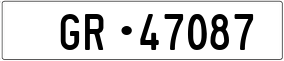 Trailer License Plate